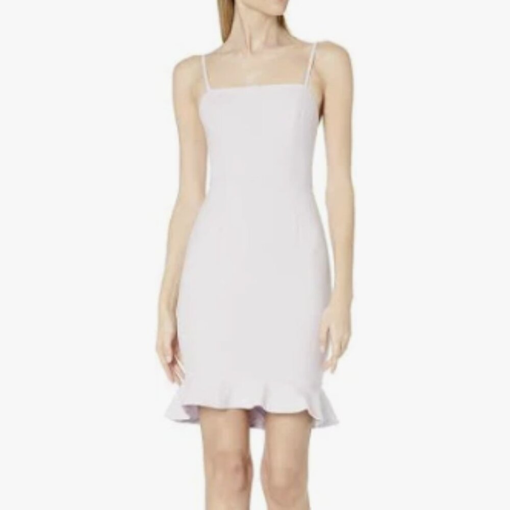 French Connection Lavender Ruffle Midi Dress